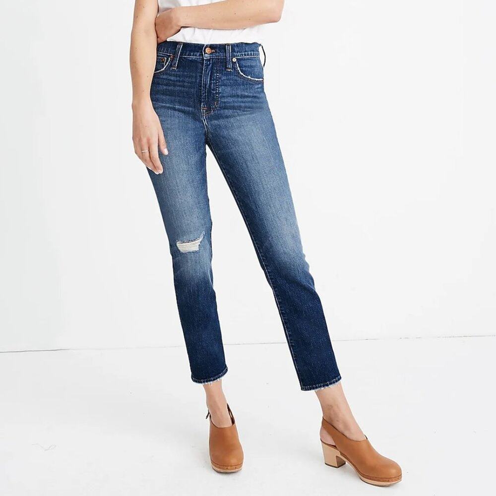 Madewell The Perfect Vintage Crop Jean in Bellbrook Wash
